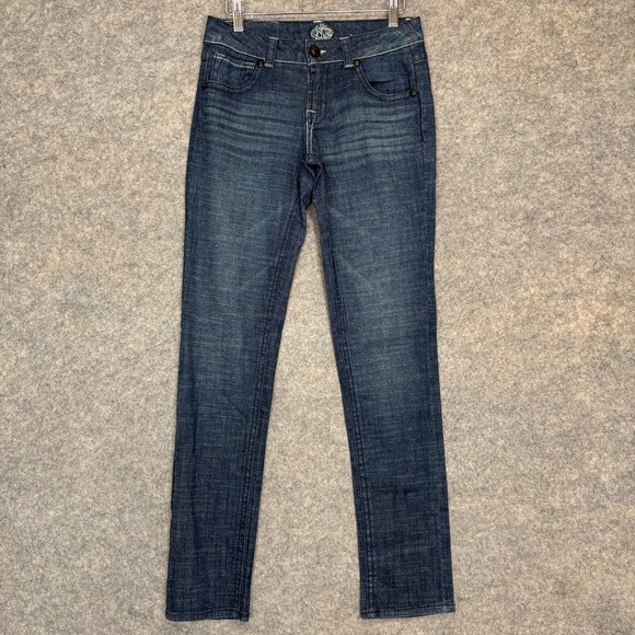 JNCO Denim - JNCO Jeans Womens 27 Skinny Low Rise Dark Blue Denim Pants Y2k‎ Streetwear Skate